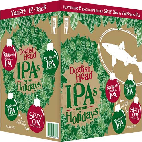 DOGFISH HEAD HOLIDAY IPA 12 PK NR