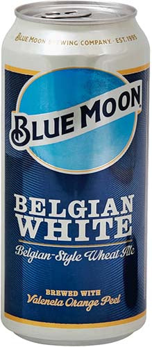 BLUE MOON BELGIAN WHITE  WHEAT  ALE  CAN