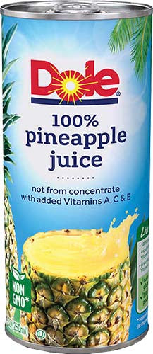 DOLE PINEAPPLE JUICE 8 OZ