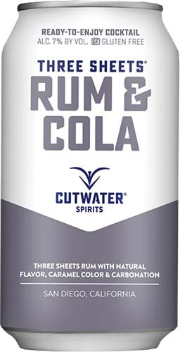 CUTWATER RUM&COLA 4PK CANS