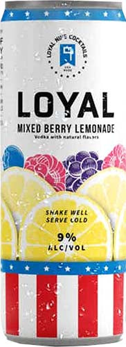 LOYAL NINE MIXEDBERRY LEMONADE  4PK