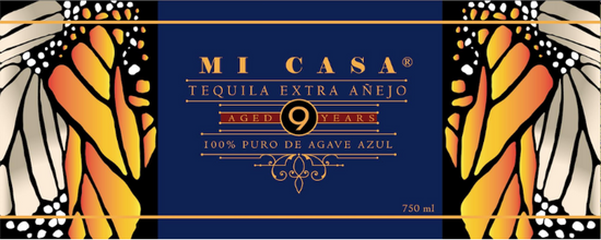 Mi Casa Tequila 9 Years Old Small Batch Extra Añejo Tequila 100% de Agave, Liquor Cave