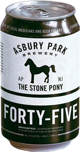 ASBURY PARK BREWERY - THE STONE PONY FORTY-FIVE   6PK CAN