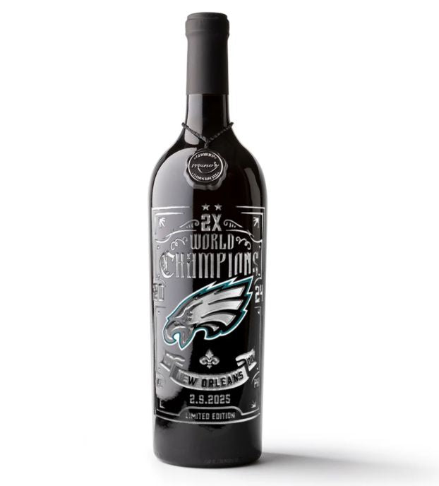 Philly Eagles  CHAMPIONS BLACK ETCHED CABERNET SAUVIGNON
