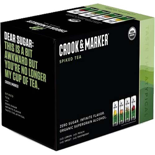 CROOK & MARKER SPIKED TEA 8 PK CANS