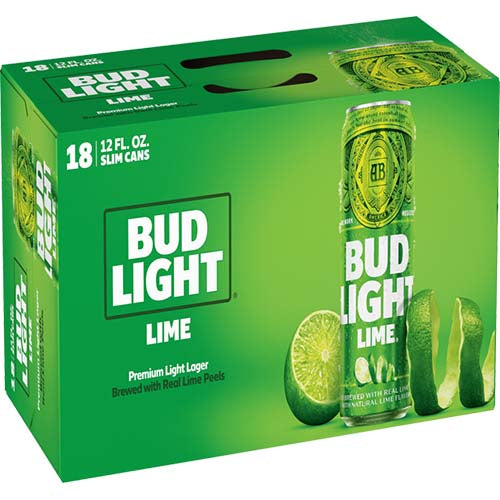 BUD LIGHT  LIME18 PK CANS