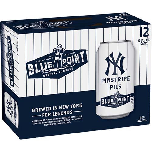 BLUEPOINT PINSTRIPE PILS 12PK CAN