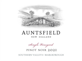 Auntsfield Pinot Noir Single Vineyard Marlborough, Liquor Cave