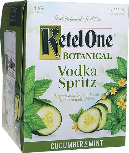 KETEL ONE CUCUMBER MINT 4PK