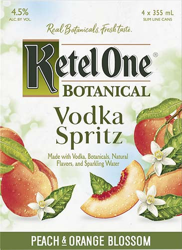 KETEL ONE PEACH ORANGE 4PK