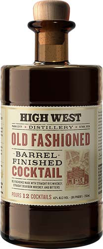 HIGH WEST OLD FASHIONED BARRELL FINISHED COCKTAIL