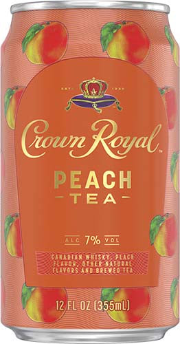 CROWN ROYAL PEACH TEA 4PK CANS