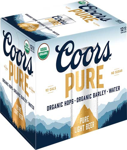 COORS  PURE 12 PACK CANS