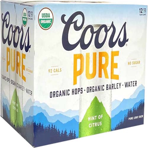 COORS  PURE CITRUS 12 PACK CANS