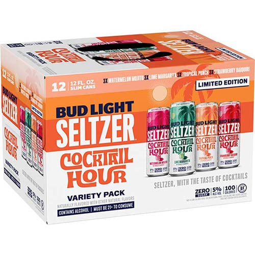 BUD LIGHT  SELZER  RETRO SUMMER- 12 PK