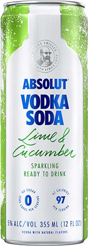 ABSOLUT LIME& CUCUMBER 4PK