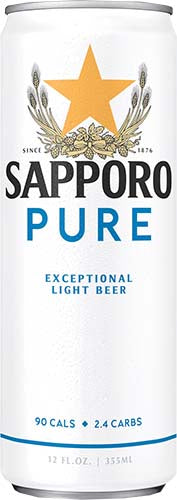 SAPPORO PURE LIGHT 6PKCAN