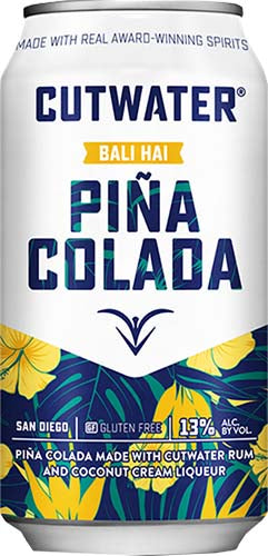 CUTWATER PINACOLADA 4PK CANS