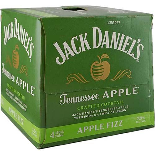 JACK DANIELS APPLE FIZZ 4PK CANS