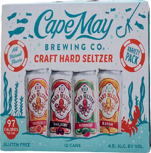 CAPE MAY SELTZERS VARIETY 12 PK