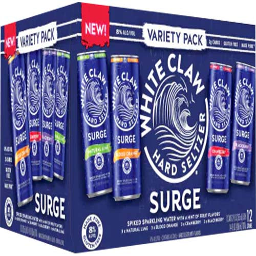 WHITE CLAW SURGE VARIETY 12 PK CANS