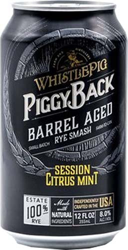 WHISTLEPIG PIGGYBACK BARRELL AGED SESSION CITRUS 4 PACK