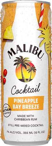 MALIBU PINEAPPLE BAYBREEZE 4PK CANS