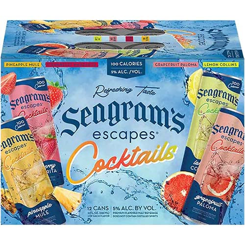 SEAGRAM ESCAPES COCKTAILS VARIETY 12PK