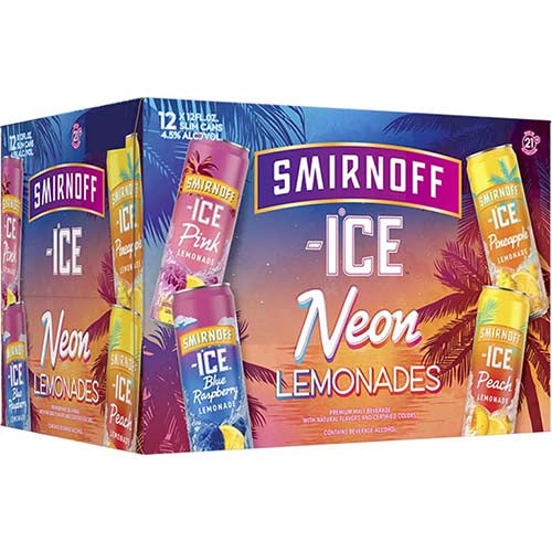 SMIRNOFF ICE NEON LEMONDADE 12PK