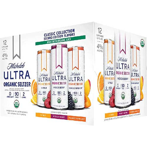 MICHELOB ULTRA ORGANIC SELTZER  ESSENTIAL COLLECTION 12 PK C