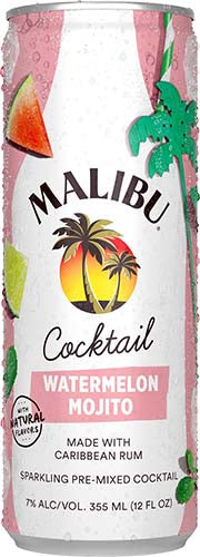 MALIBU WATERMELON MOJITO 4PK CANS