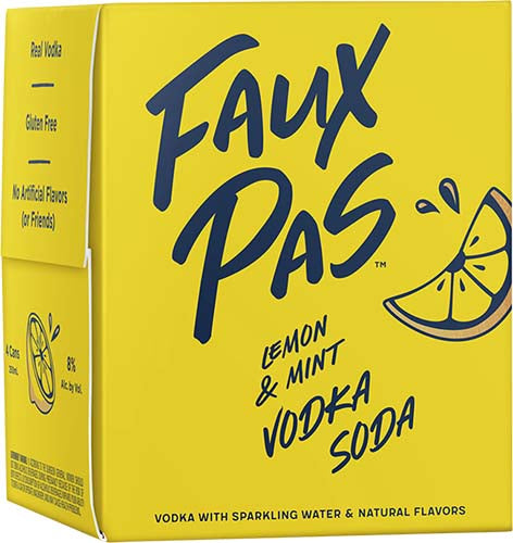 FAUX PASS LEMON & MINT 4PK