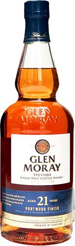 GLEN MORAY 21YR OLD SINGLE MALT 750 ML