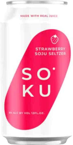 SOKU STRAWBERRYSOJU COCKTAIL 4PK CANS