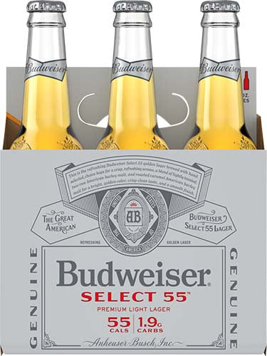 BUD SELECT 6 PACK BOTTLES