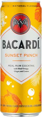 BACARDI SUNSET PUNCH 4PK CANS