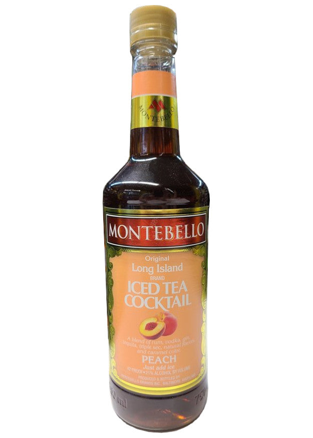 Montebello Peach Long Island Iced Tea Cocktail | Liquor Cave