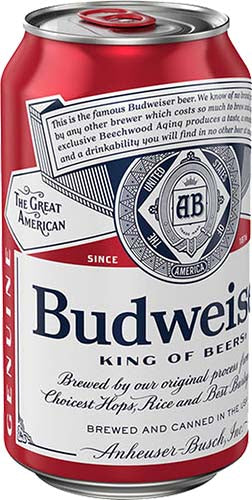 BUD 6 PK CANS