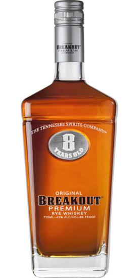 Breakout 8 Year Old Rye Whiskey | Liquor Cave