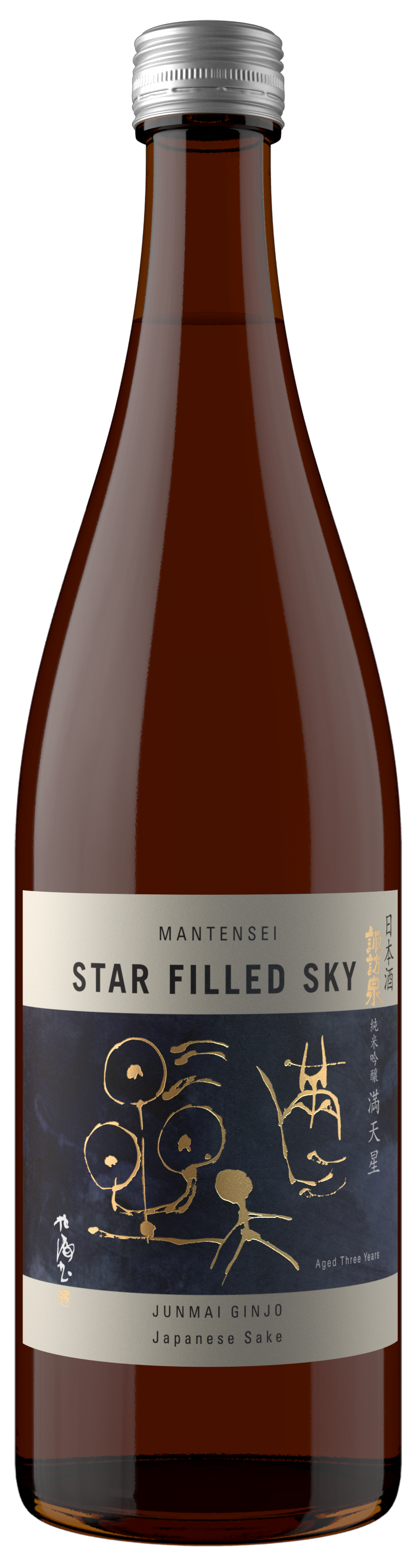 Mantensei 3 Years Old Star Filled Sky Junmai Ginjo Sake, Liquor Cave