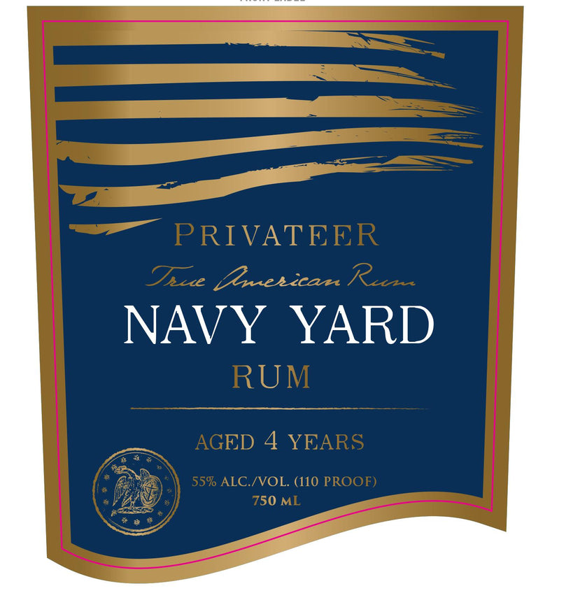 Privateer 4 Years Old Navy Yard Rum 110 Proof, Liquor Cave