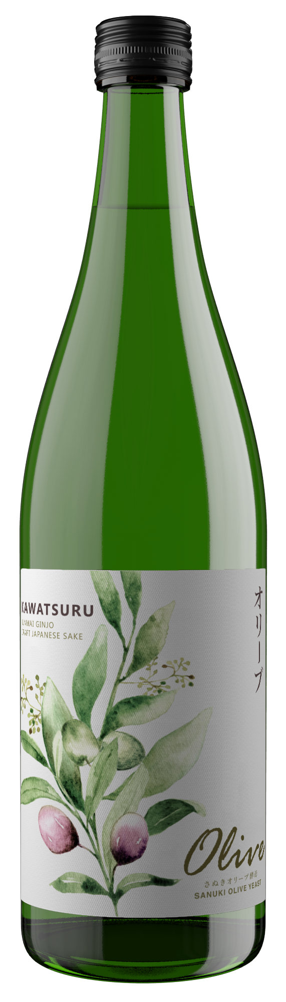 Kawatsuru Sake Brewing Olive Junmai Ginjo Sake, Liquor Cave