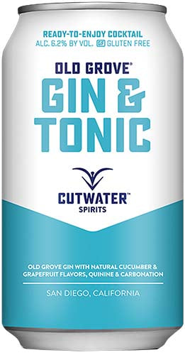 CUTWATER GIN TONIC 4PK CANS