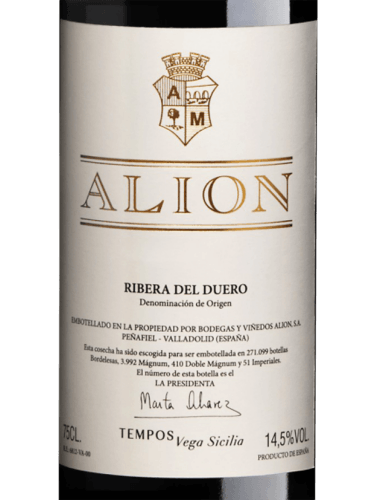 Alion Ribera del Duero Tempranillo 2020