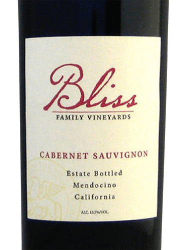 Bliss Family Mendocino Cabernet Sauvignon 2019