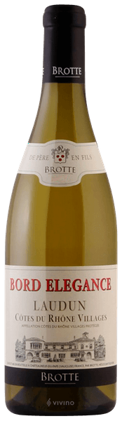 Brotte  Bord Elegance Blanc  Cotes du Rhone Villages Laudun