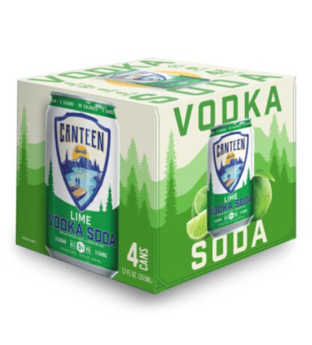 CANTEEN LIME  SODA 4 PK CAN