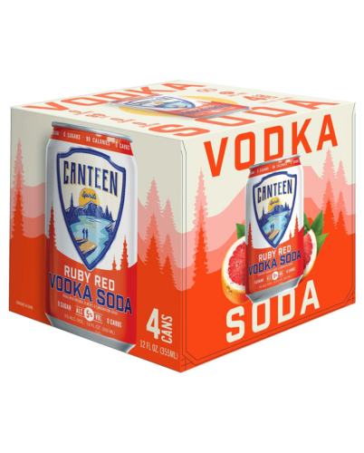 CANTEEN RUBY RED VODKA SODA 4 PK CAN