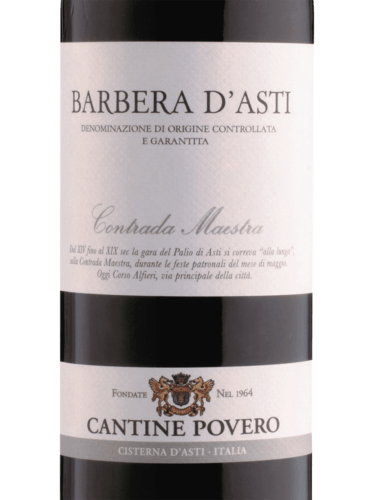 Cantine Povero Asti Barbera 2022