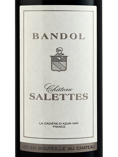 Ch Salettes Bandol Rouge 2017